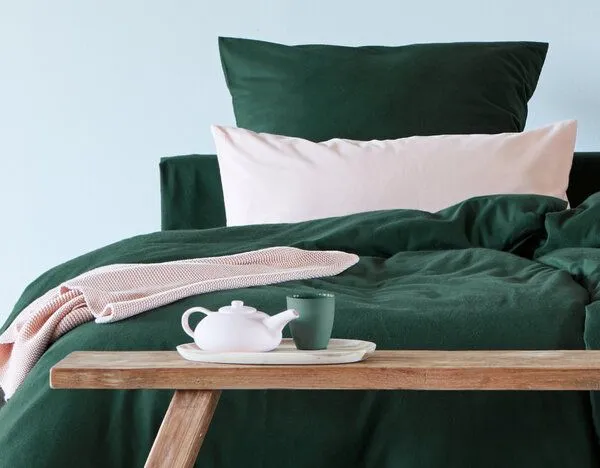Cotonea Cotonea Bio Edel-Biber-Bettwäsche Classic, Kakao (braun), – Produktbild 2 von 2