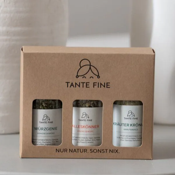 Tante Fine Tante Fine Bio Gewürze Set FINES WÜRZHELDEN * Gewürztrio für fast alle Gerichte – Produktbild 4 von 4