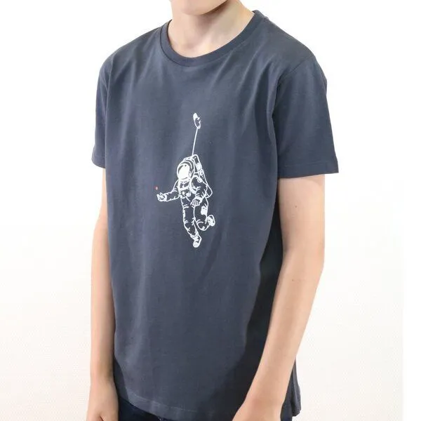 Spangeltangel Spangeltangel Kindershirt "Kosmonaut" anthrazit, Grau, – Produktbild 2 von 4