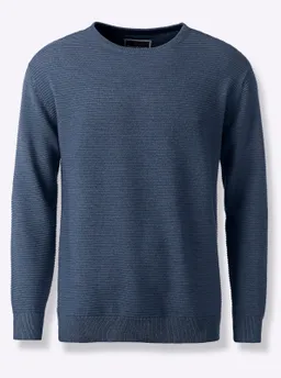 marco donati Rundhalspullover jeansblau-meliert – Produktbild 1 von 1