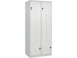 C+P C+P Z-Spind Classic PLUS, 4 Fächer, 1850x800x500mm, Lichtgrau/Verkehrsweiß – Produktbild 1 von 1