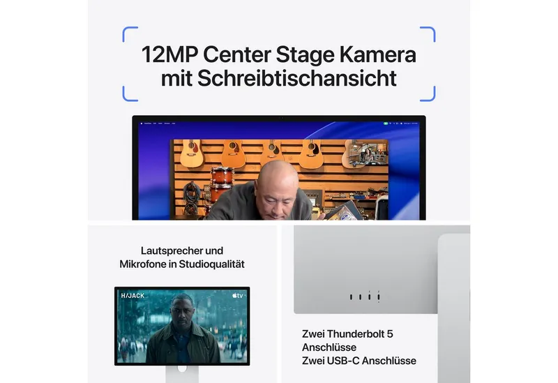 Apple Apple Studio Display XDR Nano-texture glass | mfeq4fd/a | LED-Monitor - 68.29 cm (27") – Produktbild 6 von 6