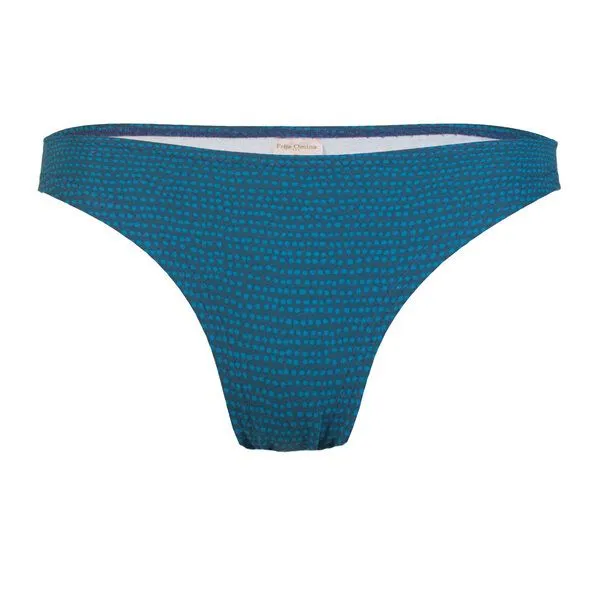 Frija Omina Frija Omina Bio-String Pur gemustert, Dots blau, – Produktbild 1 von 2