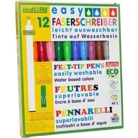 Ökonorm ökoNORM Easy Faserschreiber Filzstifte 12 Farben – Produktbild 1 von 1