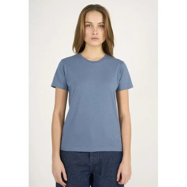 KnowledgeCotton Apparel KnowledgeCotton Apparel T-Shirt - ROSA - aus Bio-Baumwolle, Blau (china blue), – Produktbild 1 von 3