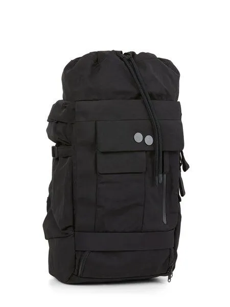 PINQPONQ pinqponq Blok Medium Crinkle - Rucksack aus recycletem Nylon, Crinkle black, – Produktbild 3 von 4