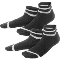 Living Crafts LIVING CRAFTS - Unisex Hohe Sneaker-Socken, 2er Pack - Schwarz (92% Bio-Baumwolle; 7% Polyamid (recycelt); 1% Elasthan), Nachhaltige Mode, Bio Bekleidung – Produktbild 1 von 1
