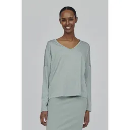 Basic Apparel Basic Apparel Langarmshirt V-Neck JOLINE aus Tencel (Lyocell) – Produktbild 1 von 1