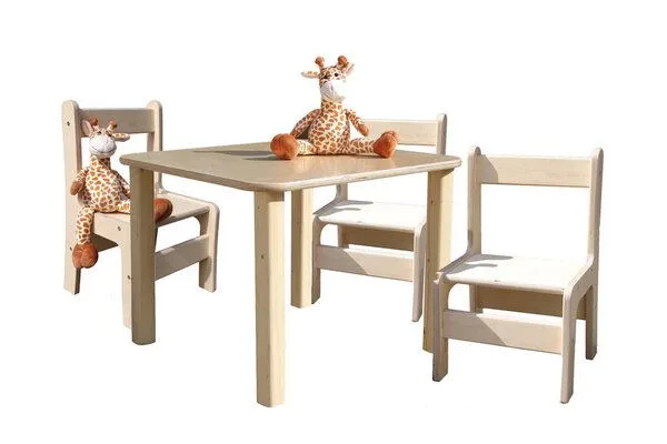 Die Schreiner Christoph Siegel Die Schreiner Christoph Siegel Kindersitzgruppe - Tisch und 3 Stühle – Produktbild 2 von 3