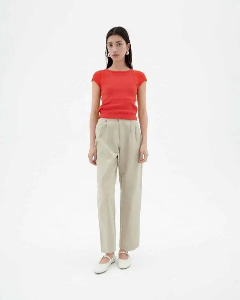 thinking mu thinking mu Bundfaltenhose - Hemp Rina - aus Bio-Baumwolle, Oatmeal (natur), – Produktbild 2 von 3