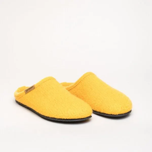 Gottstein Gottstein Filz-Hausschuh Alpine Light - Damen & Herren Pantoffel aus 100% Schurwolle, Gelb, – Produktbild 1 von 4