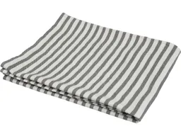 Memo memo Geschirrtuch aus Bio-Baumwolle, Fairtrade, 50 x 70 cm, anthrazit gestreift – Produktbild 1 von 1