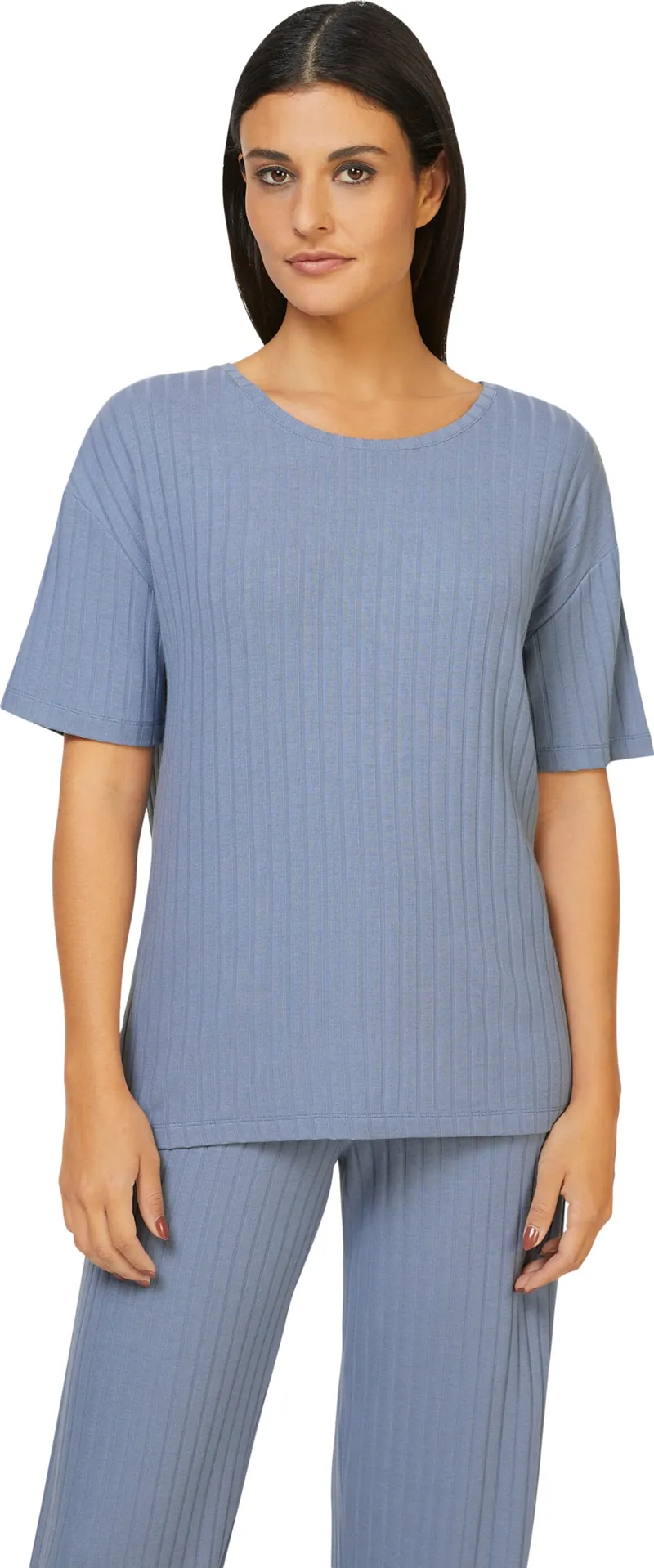 feel good Shirt taubenblau, Taubenblau, – Produktbild 2 von 2