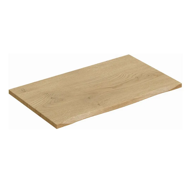 Lomadox Waschtischplatte DURANGO-56, 80 cm breit in Eiche mit Baumkante, Braun, – Produktbild 1 von 4
