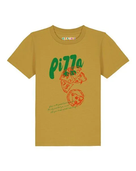 watabout.kids watabout.kids T-Shirt Kinder Pizza, Ochre, – Produktbild 1 von 2