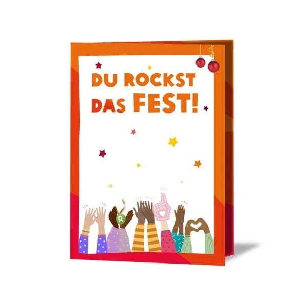 OxfamUnverpackt OxfamUnverpackt Spenden-Geschenk "Frauenpower" (Weihnachtskarte mit Magnet) – Produktbild 2 von 2