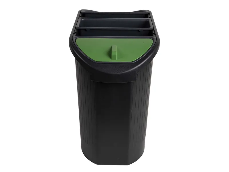 Exacompta Exacompta Papierkorb "Office" mit 3 Einsätzen, 26 l, schwarz – Produktbild 1 von 1