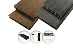 woodstore24 woodstore24 Komplettset WoodoThassos-dunkelgrau - 4 m - 7 m² – Produktbild 1 von 1