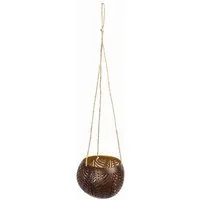 El Puente El Puente Hängedeko "Delight" | Fair Trade & Handmade aus Indonesien, Gold,braun, – Produktbild 1 von 1