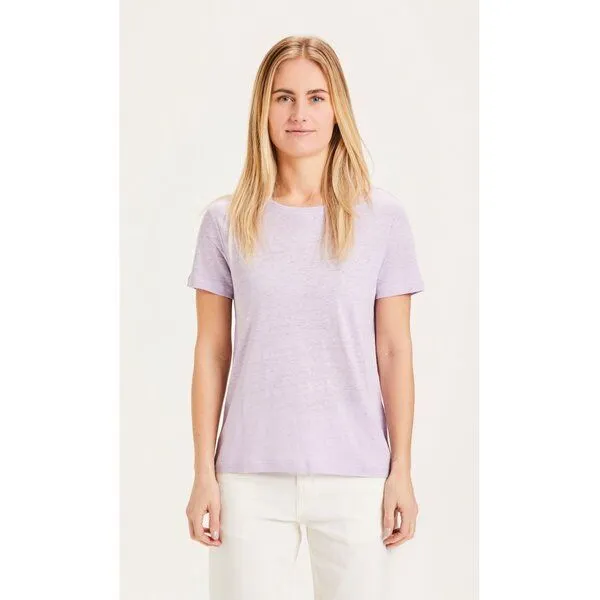 KnowledgeCotton Apparel KnowledgeCotton Apparel Shirt HOLLY aus Leinen, Lila (pastel lilac), – Produktbild 1 von 3