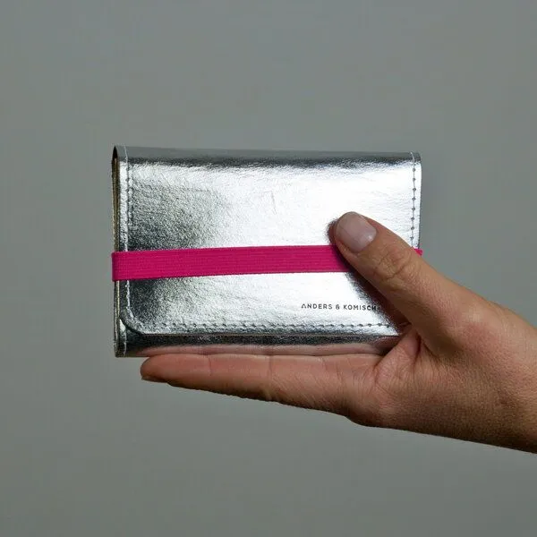 ANDERS & KOMISCH ANDERS & KOMISCH Geldbörse mittelgroß - A&K KOMPAKT Portemonnaie mit Münzfach, Silver, – Produktbild 5 von 8