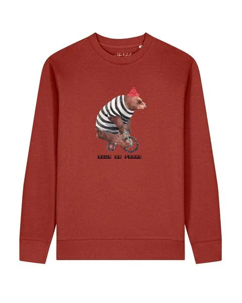 watapparel watapparel Sweatshirt Unisex Tour de Franz, Earthy red, – Produktbild 1 von 2