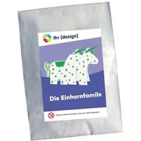 Bastelbogen 'Einhörner' inkl. individuellem Etikett – Produktbild 1 von 1