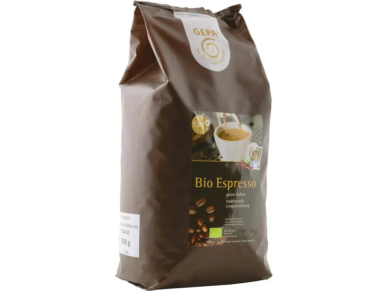 gepa GEPA Bio&Fair Espresso ganze Bohnen 1 kg – Produktbild 1 von 1