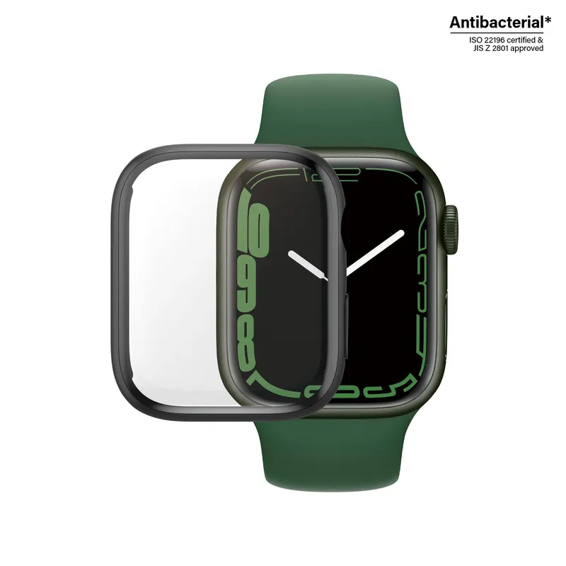 PanzerGlass Displayschutz Full Body Apple Watch Series 8 | 7 | 41mm | Schwarz (3663) – Produktbild 1 von 1