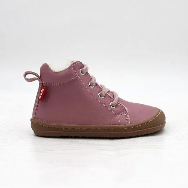 Pololo Pololo Barfußhalbschuh, wollgefüttert, Schnürung, Rosé, – Produktbild 3 von 4