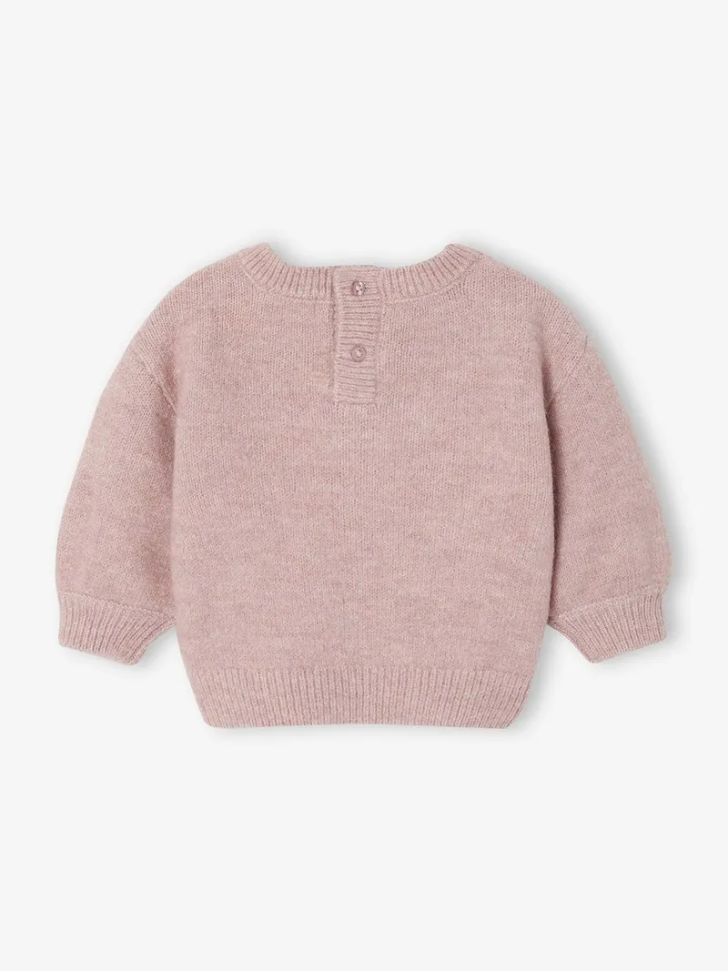 Vertbaudet Vertbaudet Baby Pullover mit Jacquard-Muster, Altrosa, – Produktbild 2 von 4