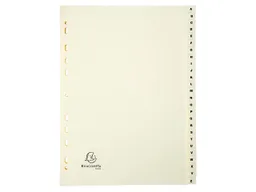 Exacompta 5 Exacompta Register, 26 Taben A-Z, 155 g/m², DIN A4, elfenbein – Produktbild 1 von 1