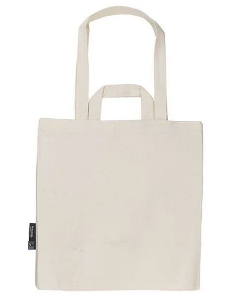 Neutral Neutral Baumwolltasche Einkaufstasche Shopper Kurze und Lange Henkel, Natur, – Produktbild 1 von 2