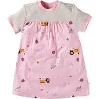 HANS NATUR Kinder Kleid Kurzarm Bio-Baumwolle Garten rosa Gr.110/116 – Produktbild 1 von 1