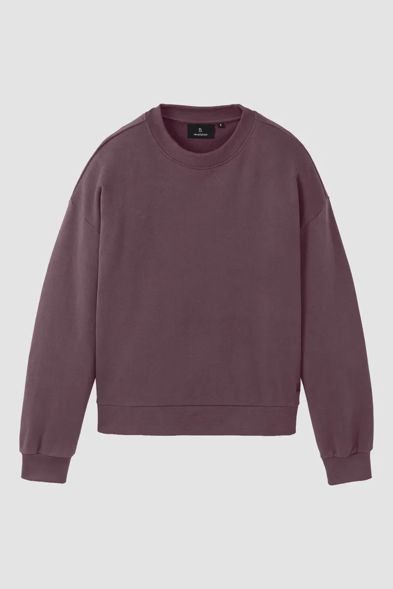 recolution recolution Damen vegan Sweatshirt Nerine, Violett, – Produktbild 1 von 1