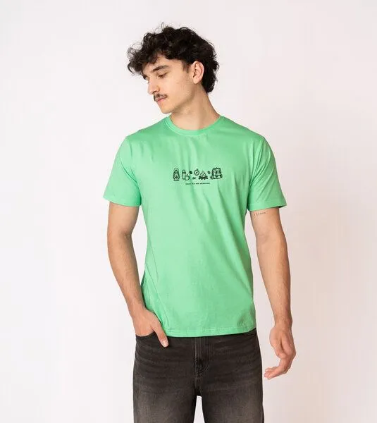 Gary Mash GARY MASH Shirt Ready for new adventures aus Biobaumwolle, Mint (grün), – Produktbild 3 von 4