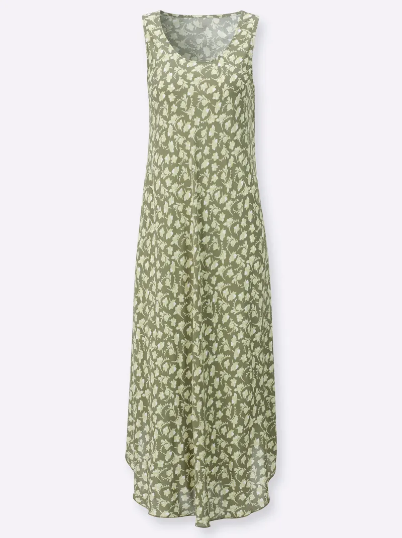 Witt Druckkleid, Khaki-weiß-bedruckt, – Produktbild 2 von 2