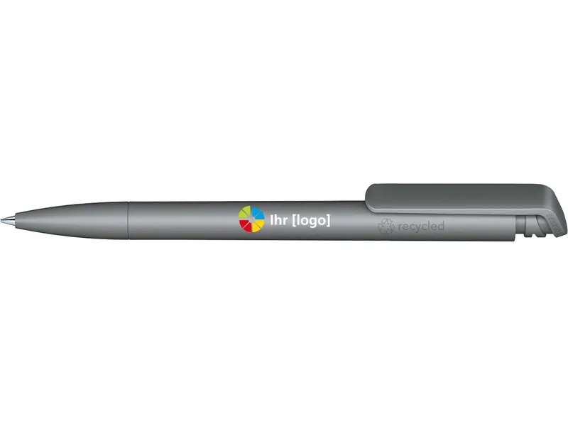 Senator Senator Kugelschreiber "Trento Matt Recycled" inkl. 4-farbigem Aufdruck, Cool grey, – Produktbild 1 von 1