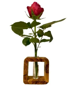 Olivenholz erleben Olivenholz erleben Vase QUENTIN aus Olivenholz – Produktbild 1 von 1
