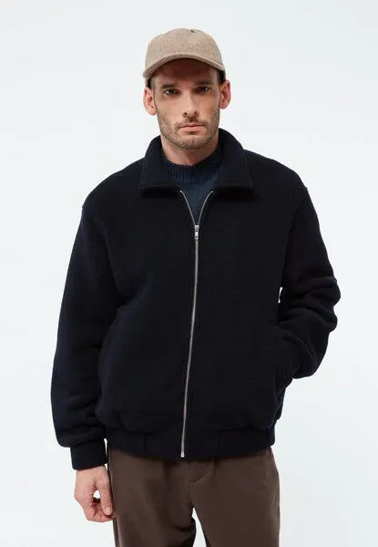 Givn Berlin Givn Berlin Bomberjacke GBDAVID aus Wolle - Dark Blue, Dark blue, – Produktbild 3 von 4