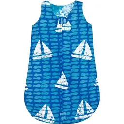 Global Mamas Global Mamas Baby Schlafsack - Sahara Gelb & Sailing Blau - Bio Baumwolle – Produktbild 1 von 1
