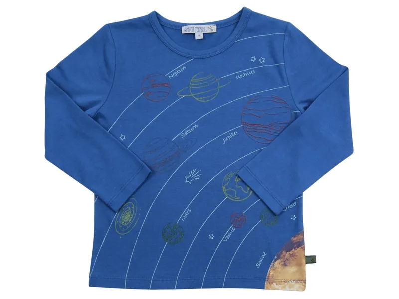 Enfant Terrible Enfant Terrible Kinder Langarmshirt mit Planetendruck Bio-Baumwolle ultramarine, Blau, – Produktbild 1 von 2