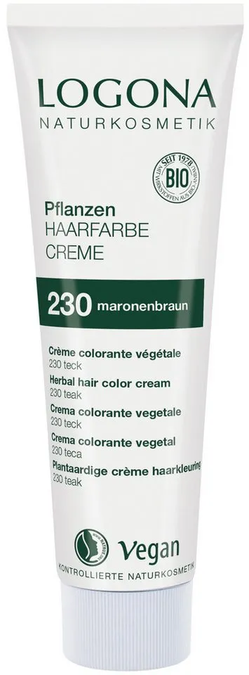 LOGONA Logona Pflanzenhaarfarbe Creme - Maronenbraun (230) – Produktbild 4 von 4
