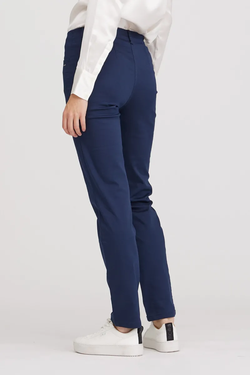 LAURIE LAURIE Damen vegan Hose Kelly Regular Ml Marineblau, Dunkelblau, – Produktbild 2 von 2