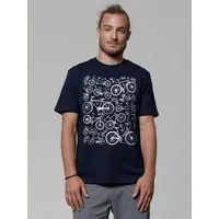watapparel watapparel T-Shirt Unisex Fahrräder, French navy, – Produktbild 1 von 1