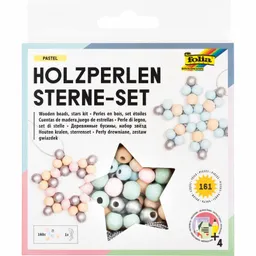 folia folia Holzperlen Stern-Set pastel – Produktbild 1 von 1