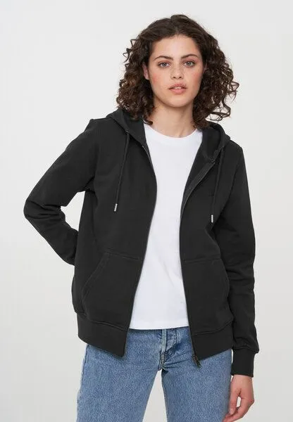 recolution Damen Sweatjacke aus Bio-Baumwolle - DAHLIA - recolution, Black (schwarz), – Produktbild 6 von 8