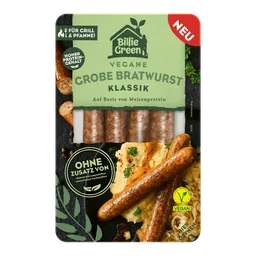 Billie Green Vegane Grobe Bratwurst Klassik, 180g – Produktbild 1 von 1