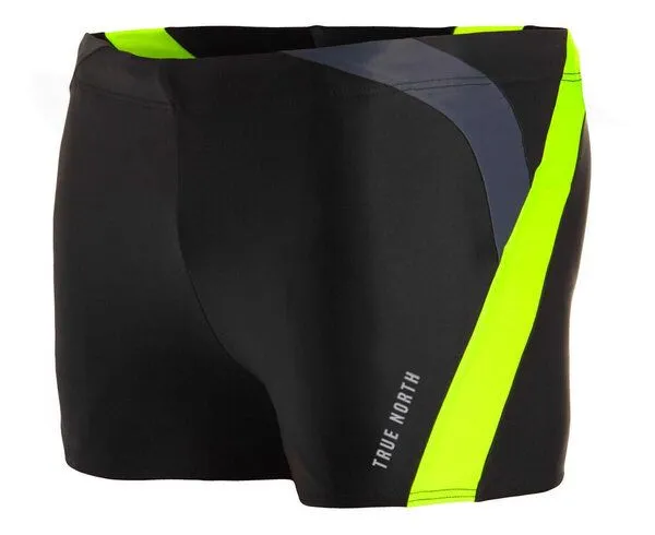 True North True North Herren Trunk Badehose ECONYL® Recycled Made in EU Schnelltrocknend, Schwarz-gelb, – Produktbild 1 von 1