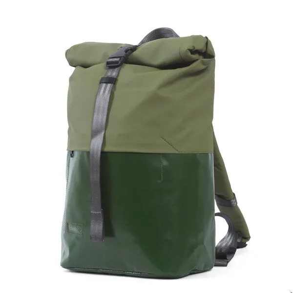 7clouds 7clouds Rolltop-Rucksack Kira 7.1, Jungle green-mud green, – Produktbild 2 von 4